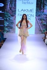 Model walk the ramp for Arpita Mehta Show at Lakme Fashion Week 2015 Day 4 on 21st March 2015